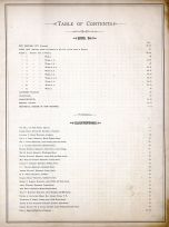 Table of Contents, New Bedford 1881